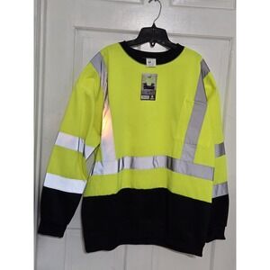 Forester Hi Visibility‎ Sweatshirt NWT size XL yellow reflective